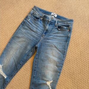 PAIGE Blue Straight Leg Jeans